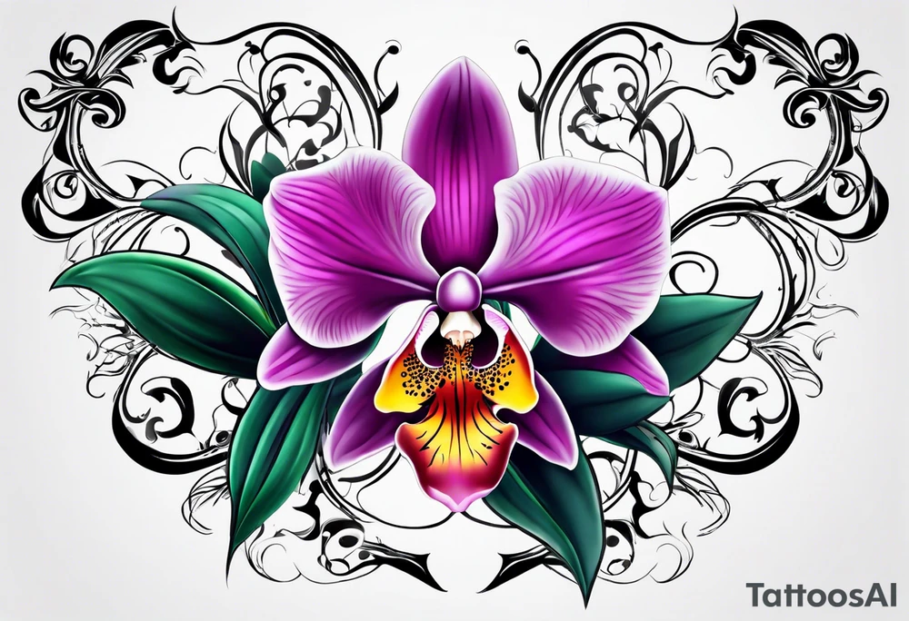 Orchid tattoo idea