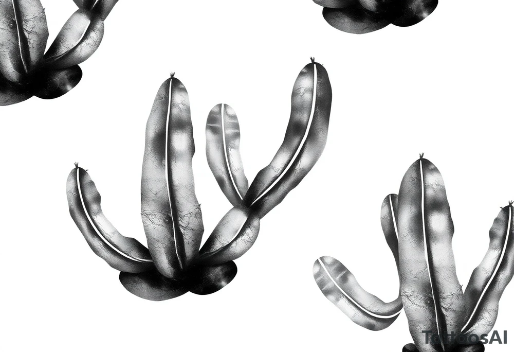 Cute cactus tattoo idea