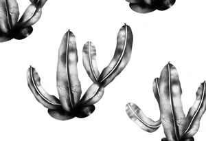 Cute cactus tattoo idea