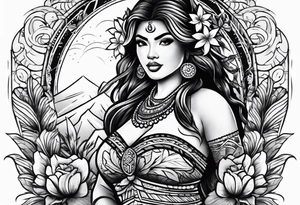 hula girl tattoo idea