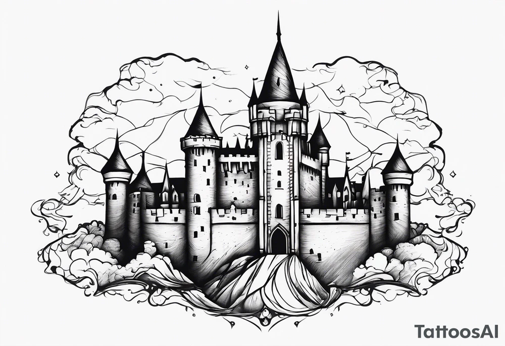 castle tattoo idea