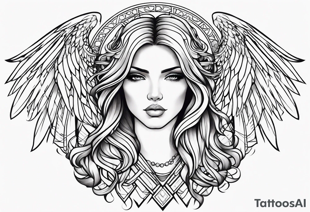 angel tattoo idea