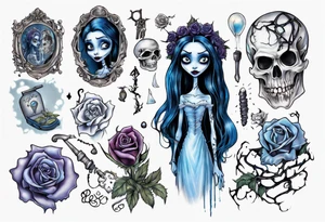 emily from corpse bride tattoo idea