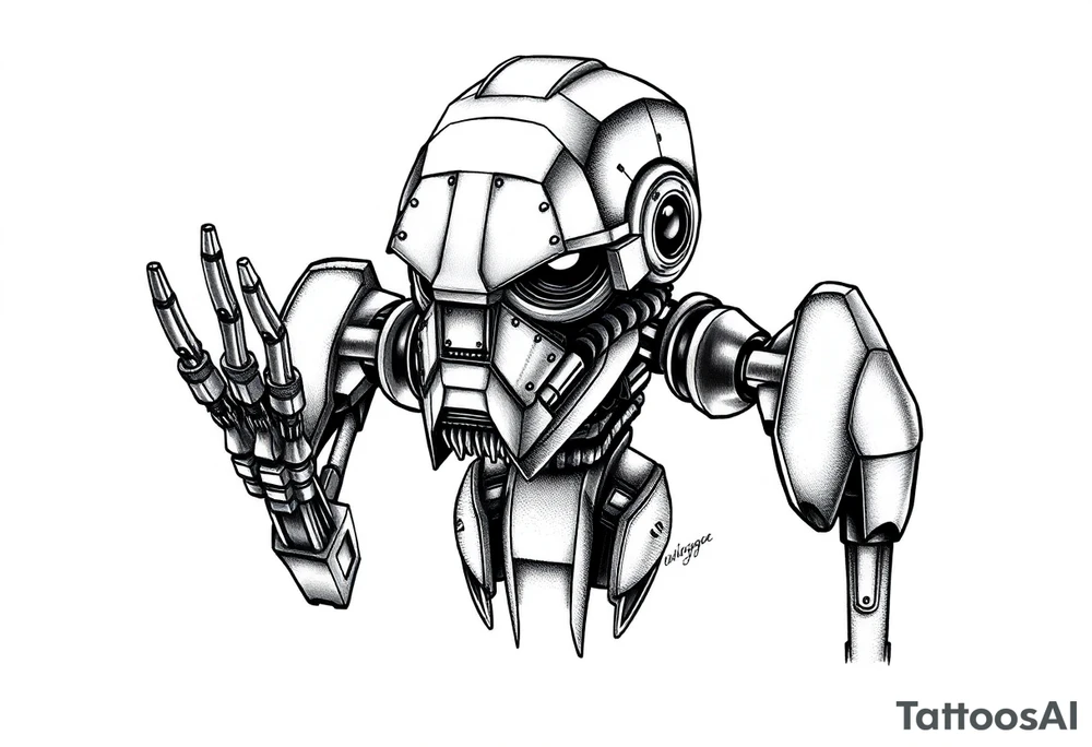 Star Wars battle droid tattoo idea