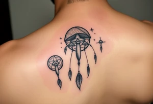 Mushrooms dreamcatcher
Stars tattoo idea