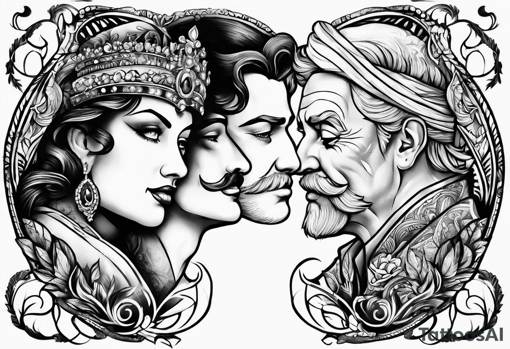 Comedy and Tragedy tattoo idea