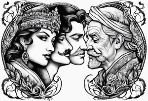 Comedy and Tragedy tattoo idea