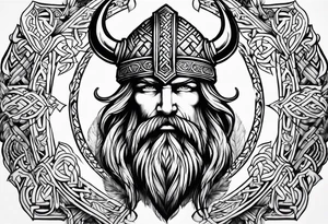 Viking cross tattoo idea