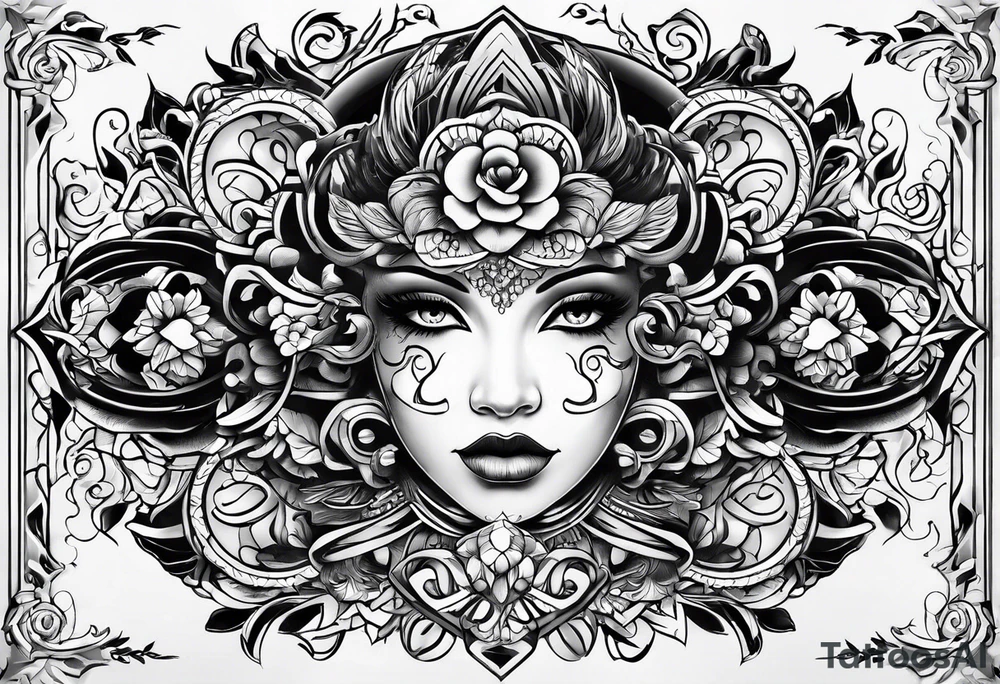 feel no pain show no emotions tattoo idea