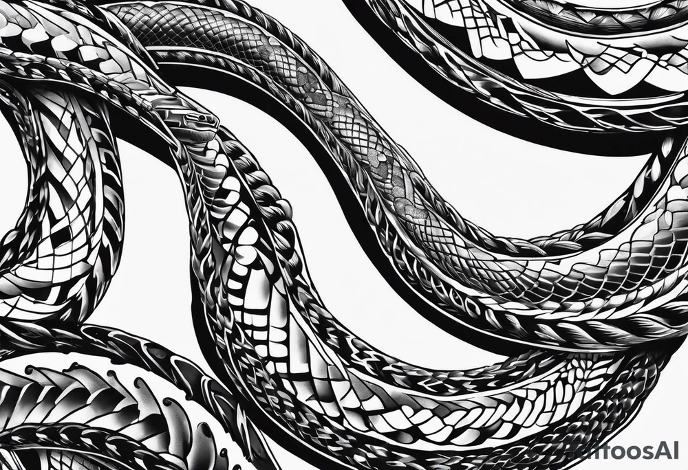 Rifle Bullets forming a snake tattoo idea