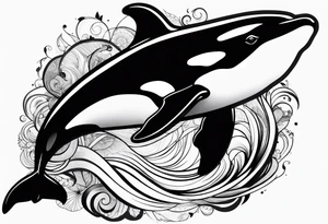 Orca whale tattoo idea