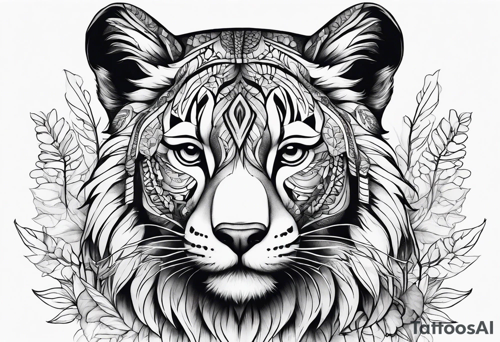 Animal cute tattoo idea