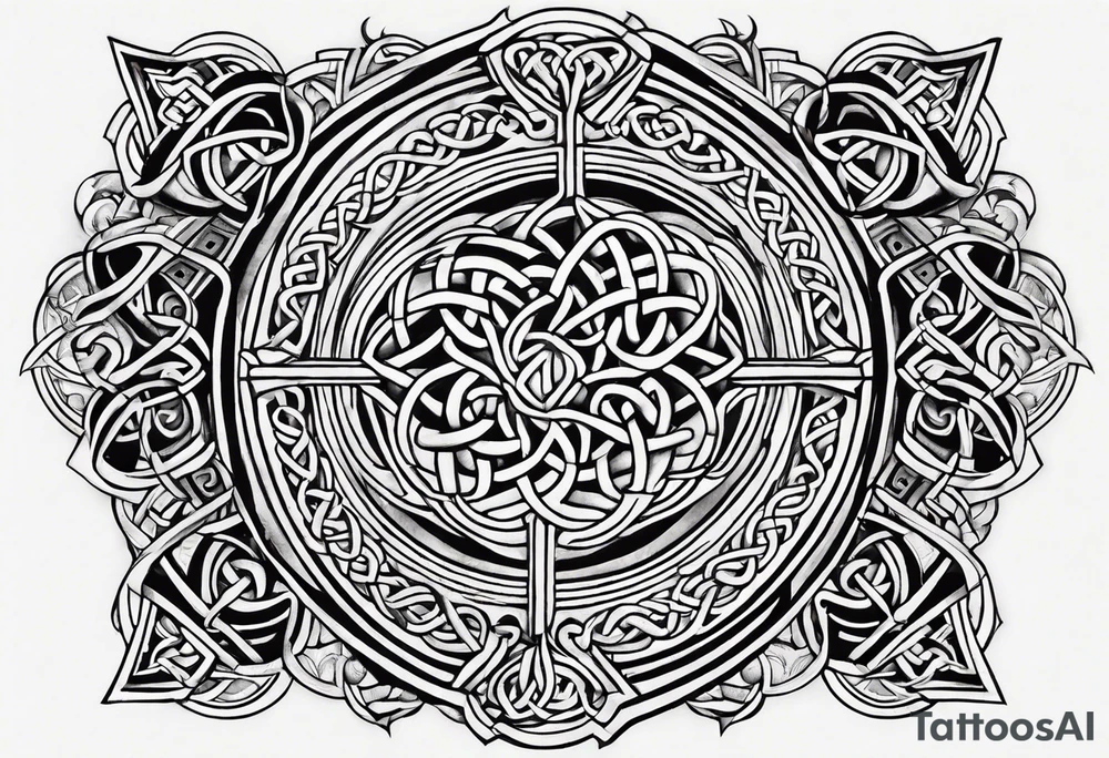 celtic sternum tattoo tattoo idea