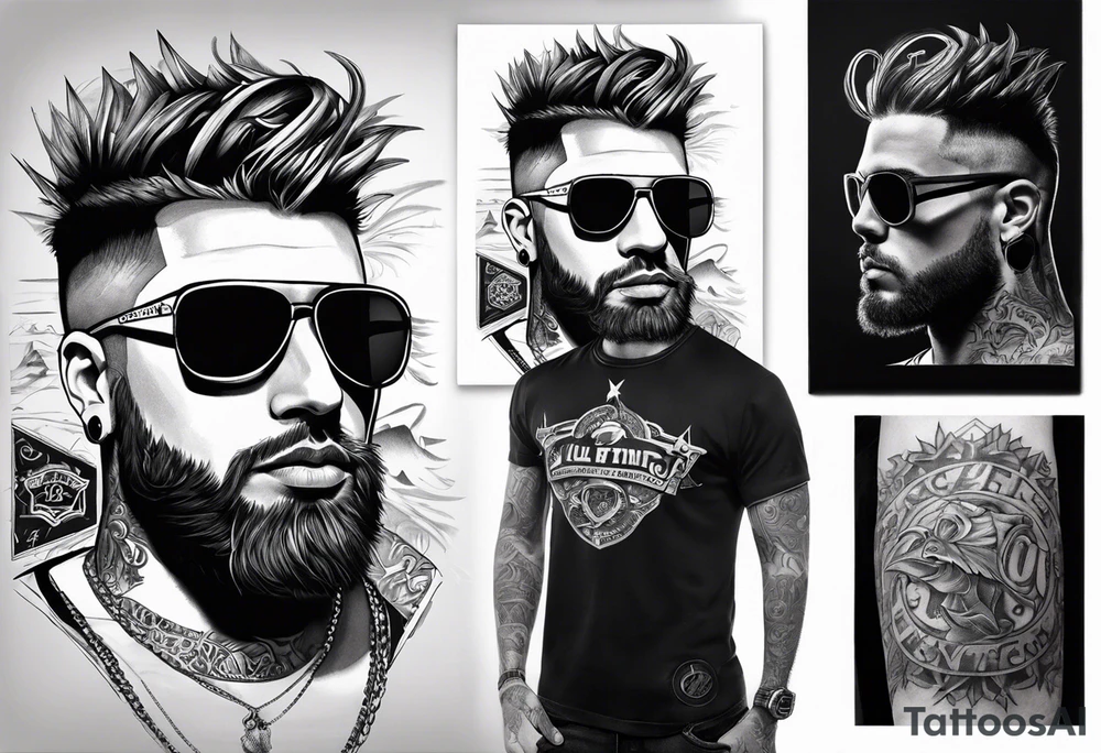 something related to a person named Altin Beck, He is a gang member of a motorcycle club and of a very stylish young man, I want my name on the tattoo tattoo idea