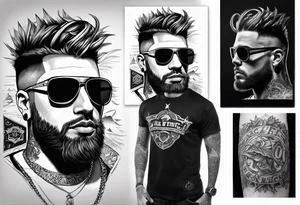 something related to a person named Altin Beck, He is a gang member of a motorcycle club and of a very stylish young man, I want my name on the tattoo tattoo idea