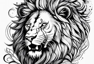 lion roar tattoo idea