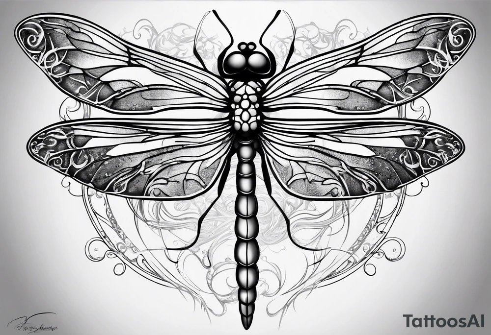 medusa dragonfly book tattoo idea