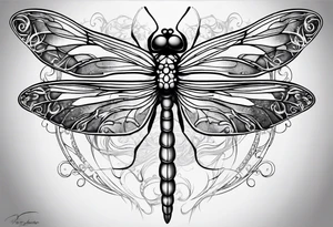 medusa dragonfly book tattoo idea