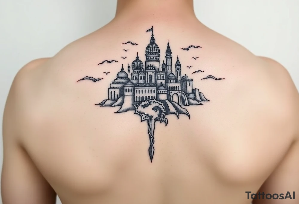 city of Atlantis
on arm tattoo idea