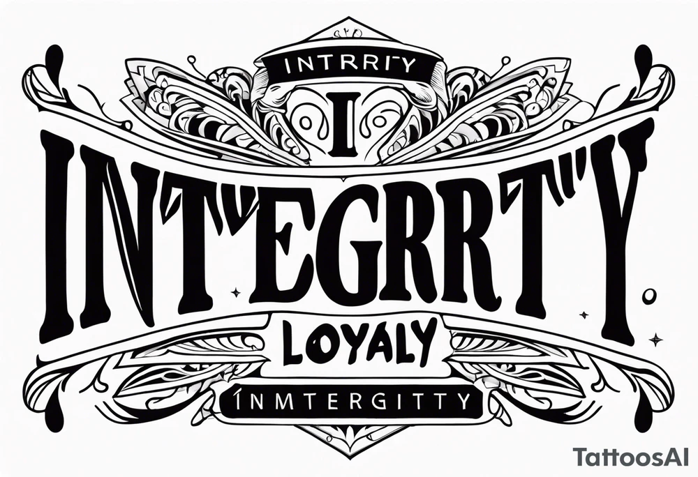 integrity honesty loyalty tattoo idea
