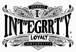 integrity honesty loyalty tattoo idea