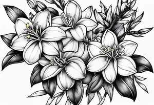 Forsythia flowers tattoo idea