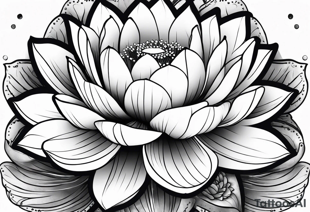 Lotus flower tattoo idea