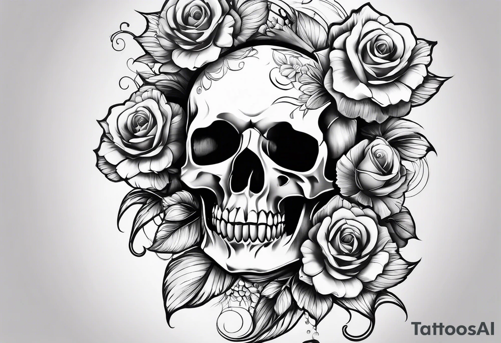 Memento mori sleeve tattoo design tattoo idea