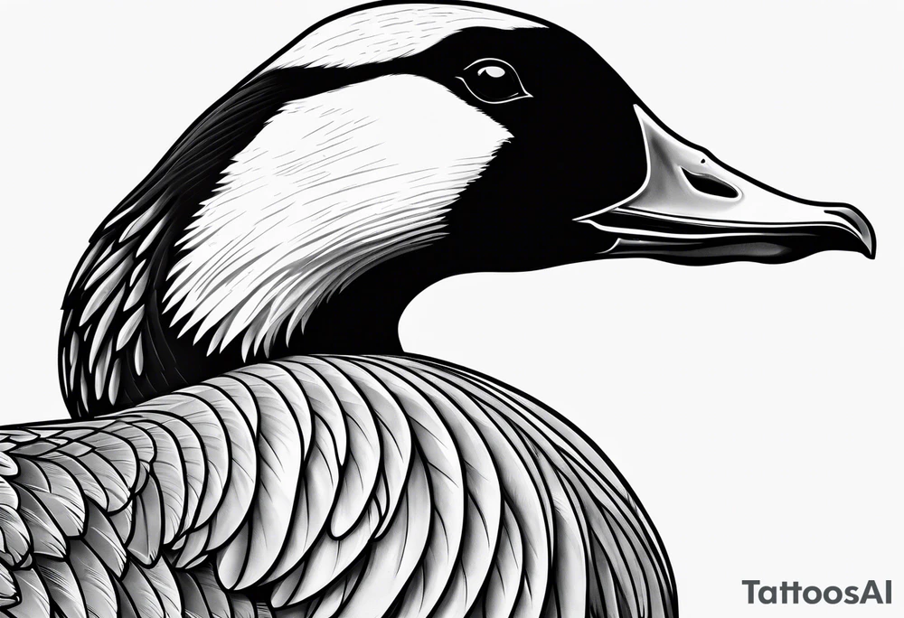 canadian goose angry tattoo idea