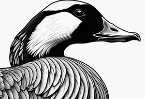 canadian goose angry tattoo idea