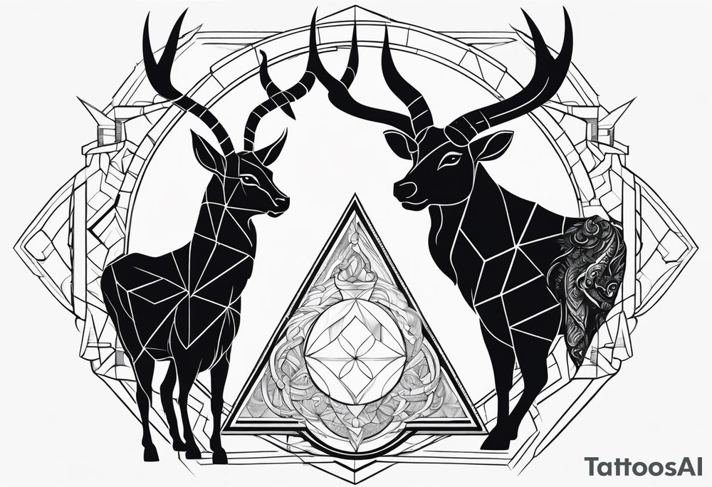 Couple's tattoos capricorn and aquarius uniting tattoo idea Couple's tattoos capricorn and aquarius uniting tattoo idea