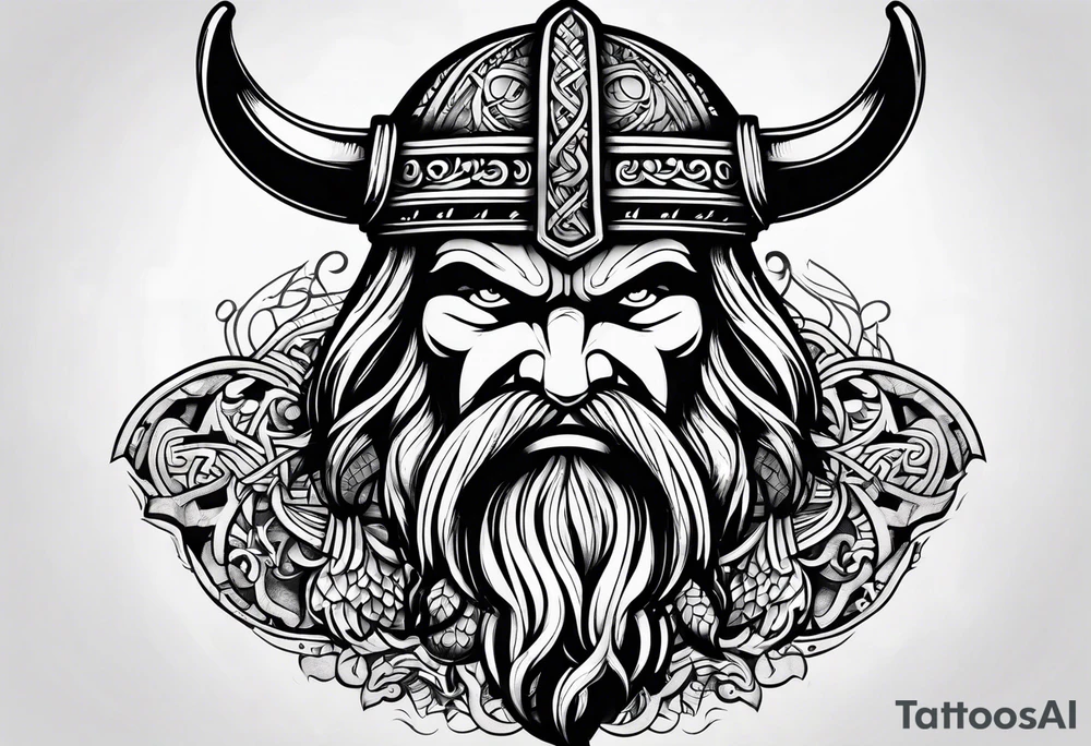 Viking style tattoo idea