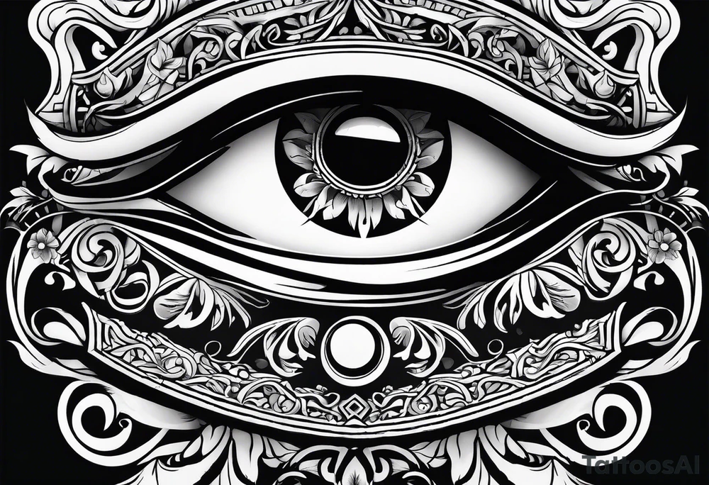 Slavic one eyed spirit that causes bad luck tattoo idea