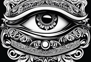 Slavic one eyed spirit that causes bad luck tattoo idea
