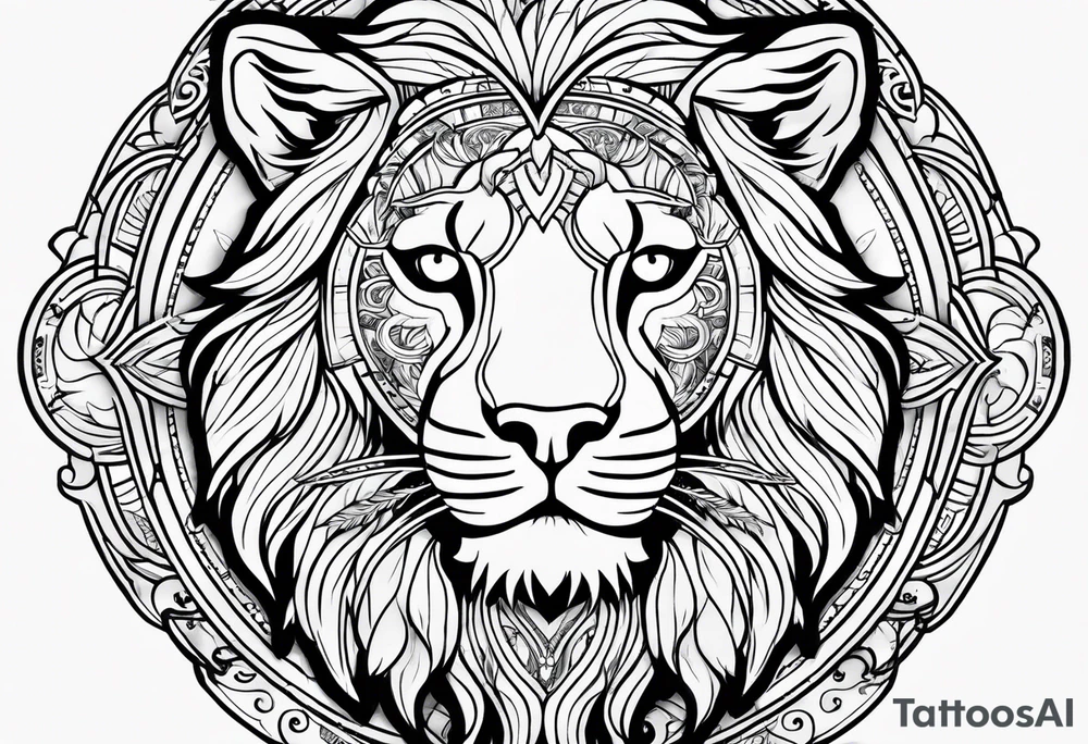 Leo astrologysign tattoo idea