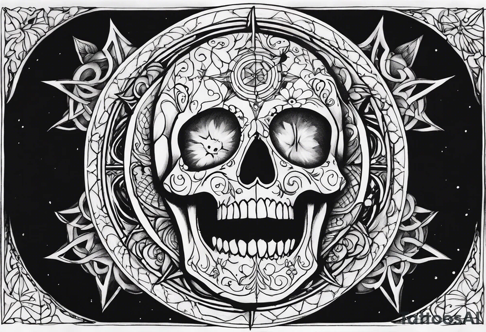 death and beauty, Eldridge horror, astrology tattoo idea