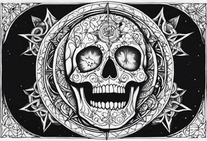 death and beauty, Eldridge horror, astrology tattoo idea