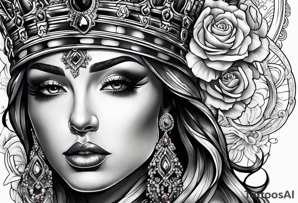 French king tattoo idea