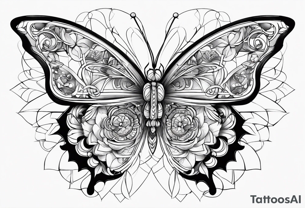 Butterfly, cross, psalm 139:14 tattoo idea