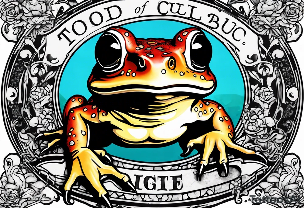 Toad holding Fight Club bar of soap tattoo idea