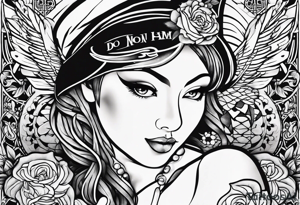 “Do no harm but take no shit” nurse tattoo with calligraphy tattoo idea