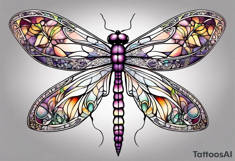 Dragonfly with infinity symbol tattoo idea