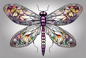 Dragonfly with infinity symbol tattoo idea