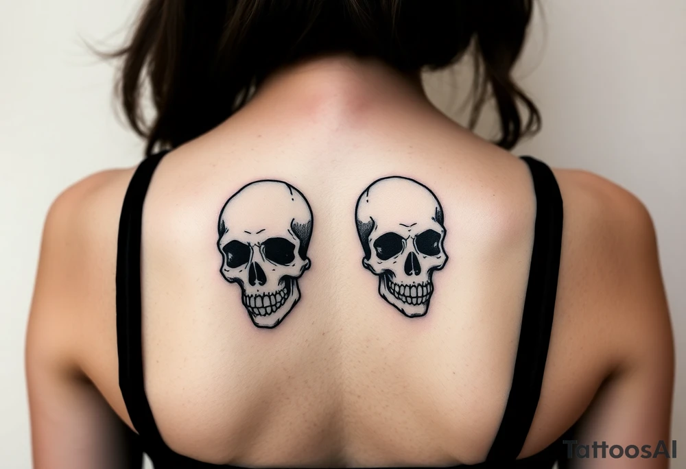 Skulls tattoo idea