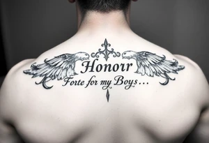 a honour tattoo for my two boys tattoo idea