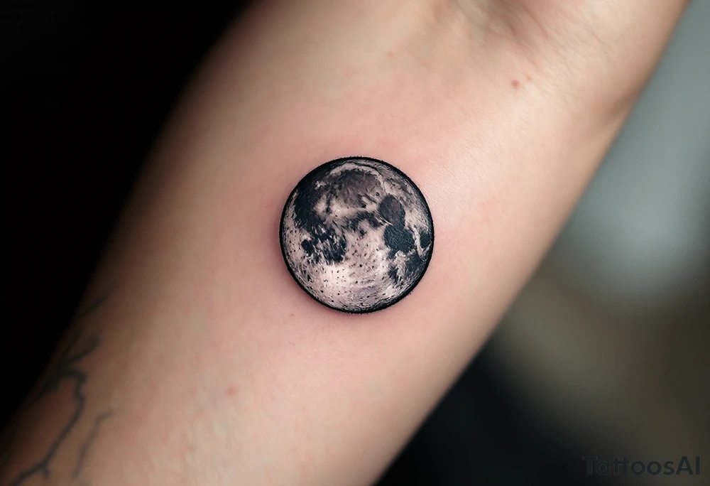 Silver Dot of the Moon – A cool-toned silver dot representing lunar energy and intuition. tattoo idea