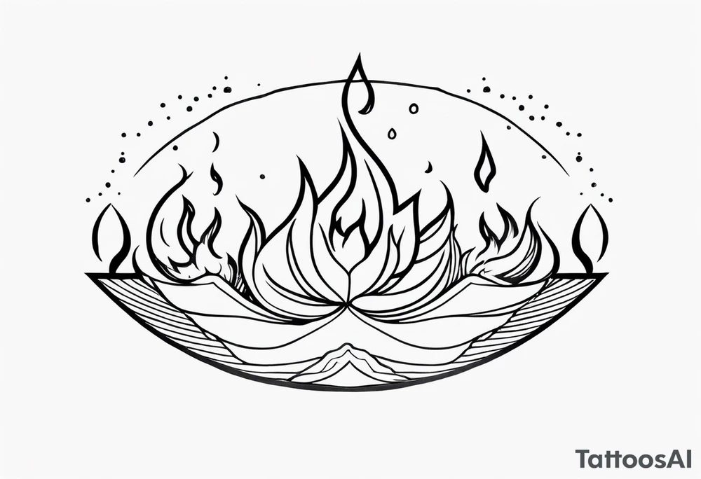 Fire and Ice tattoo idea