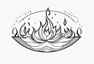 Fire and Ice tattoo idea