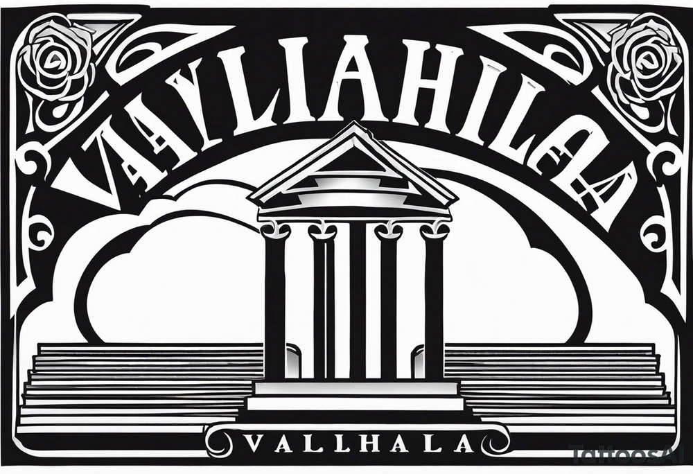 Valhalla stairs tattoo idea