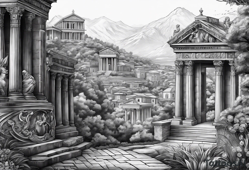 Roman themed tattoo idea
